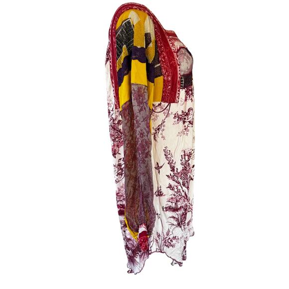 Jean Paul Gaultier Soleil Mixed Media Mesh Panel Lace Detail Dress Size XL - Picture 5 of 12